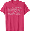 Constitutional Rights Gifts Second Amendment Right to Bear Arms Shall Not Be Infringed T-Shirt - Red Heather