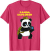 Panda Bear Lovers Clothing Panda Explorer T-Shirt - Red Heather