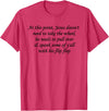 At This Point Shirt At This Point Jesus Doesn't Need To Take The Wheel T-Shirt - Red Heather