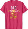 Giraffe Baby Shower Party Clothing For Dad Dad To Be Giraffe Baby Shower Cute T-Shirt - Red Heather