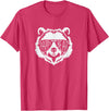 pappy Bear Family Apparel Pappy Bear Face with Sunglasses T-Shirt - Red Heather