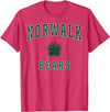 Official High School Fan Gear Norwalk High School Bears T-Shirt - Red Heather
