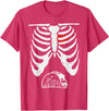 Funny Halloween Shirts Lazy Costume Party Skeleton Pregnancy Taco Halloween Mexican Baby Reveal Dad T-Shirt - Red Heather