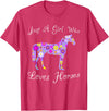 Cartba Horse Co. Fun Cute Just A Girl Who Loves Horses T-Shirt - Red Heather