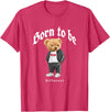 Bahaa's Tee Born To Be Different, Cool Teddy Bear Quotes Graphic Designs T-Shirt - Red Heather