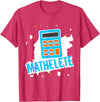 Green Cow Land Mathlete Funny Math Lovers T-Shirt - Red Heather
