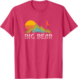 "Big Bear" Retro Sunset Mountain T-Shirt