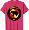 Front Street Merch Co New Bern North Carolina Bear T-Shirt - Red Heather