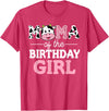 Cow Birthday Shirts For Family Men Women Cow Lover Mama of The Birthday Girl Shirt Farm Cow Mommy Mom 1st T-Shirt - Red