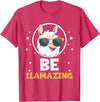 LLama Squad Shirts and Gifts Cute Amazing Llama Pun Be Llamazing Llama Lover T-Shirt - Red Heather