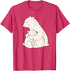 Sassy Southern Charm & Grace Cute & Unique Polar Bear Mama & Baby Cub Love T-Shirt & Gift T-Shirt - Red Heather