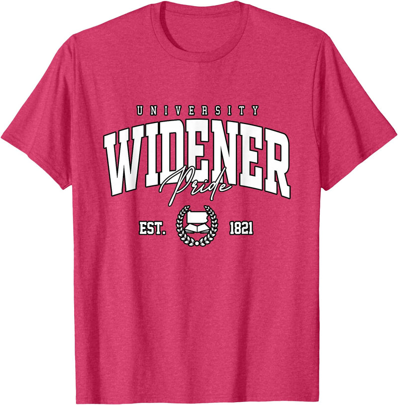 Widener Arch University College Athletics Retro Widener Collegiate of Technology Arch Vintage for Men Women T-Shirt - Red