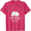 Funny Winter Tees Exit Pursued By a Bear - Funny Shakespeare - Winter Shirt T-Shirt - Red Heather