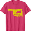 Funny Farm Nothing tips like a cow in Oklahoma state T-Shirt - Red Heather