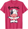 AdnDesigns Co. Funny Cow Yoga Shirts & Gifts Namoostee Cow Shirt Women Girls Cow Lover Gifts Namaste Yoga T-Shirt - Red