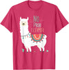 No Prob llama Shirt, No Problama Funny Lama Tee Lamaste T-Shirt - Red Heather