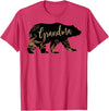 Fandy Family Floral Grandma Bear T Shirt Grandma Mother's Day Women Gift T-Shirt - Red Heather