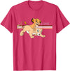 Disney - Lion King Simba & Nala Love T-Shirt - Red Heather