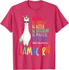 CuisineDuCool Funny Llamacorn - Funny Cute Llama Unicorn T-Shirt - Red Heather