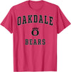 Official High School Fan Gear Oakdale High School Bears T-Shirt - Red Heather