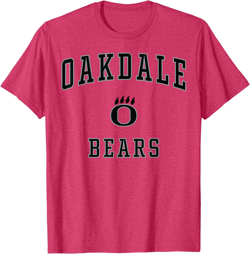 Official High School Fan Gear Oakdale High School Bears T-Shirt - Red Heather