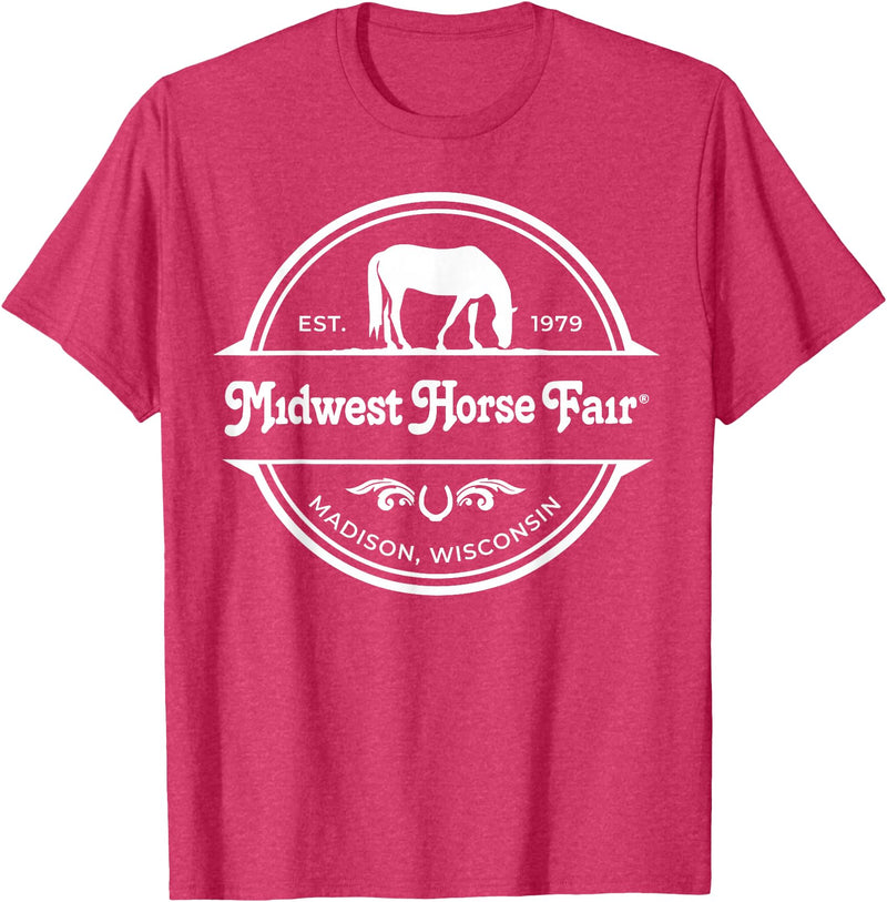 Midwest Horse Fair Est. 1979(w)- T-Shirt - Red Heather