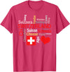 Simply Swiss Why I Love Switzerland T-Shirt - Red Heather