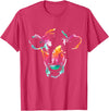 Cow Shirts & Apparel Cow Art Head Gift Watercolor T-Shirt Small - Red Heather