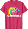 Gatlinburg Tennessee - Bear Tie Dye Gatlinburg Tennessee Bear Tie Dye Vintage Retro T-Shirt - Red Heather