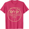 Back To School Western Gift For Teachers Students Let's Go Teacher Western Cowgirls Cow Skull Style Desert T-Shirt - Red
