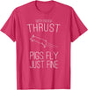 Createzilla With enough thrust pigs fly just fine t-shirt T-Shirt - Red Heather
