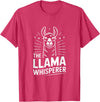 Llama Whisperer Funny Llama Lover Farm Humor The Llama Whisperer Funny Llama Lover Humor T-Shirt - Red Heather