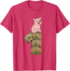 Three Little Pigs Halloween Costume Three Little Pigs Pig 1 Easy Costume Kids Men Women T-Shirt - Red Heather