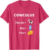 Math Geek Collection Funny Maths Cowculus Math Cows Product T-Shirt - Red Heather