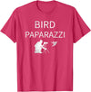 Birdwatching | Bird Photographer Gifts Unisex-Adults Black Short Sleeve T-Shirt Small Bird Photography T-Shirt - Red Heather