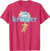 Beary 1st Birthday Boy Teddy Bear Matching Apparel Brother Teddy Bear 1st Birthday Boy Family Matching T-Shirt - Red Heather