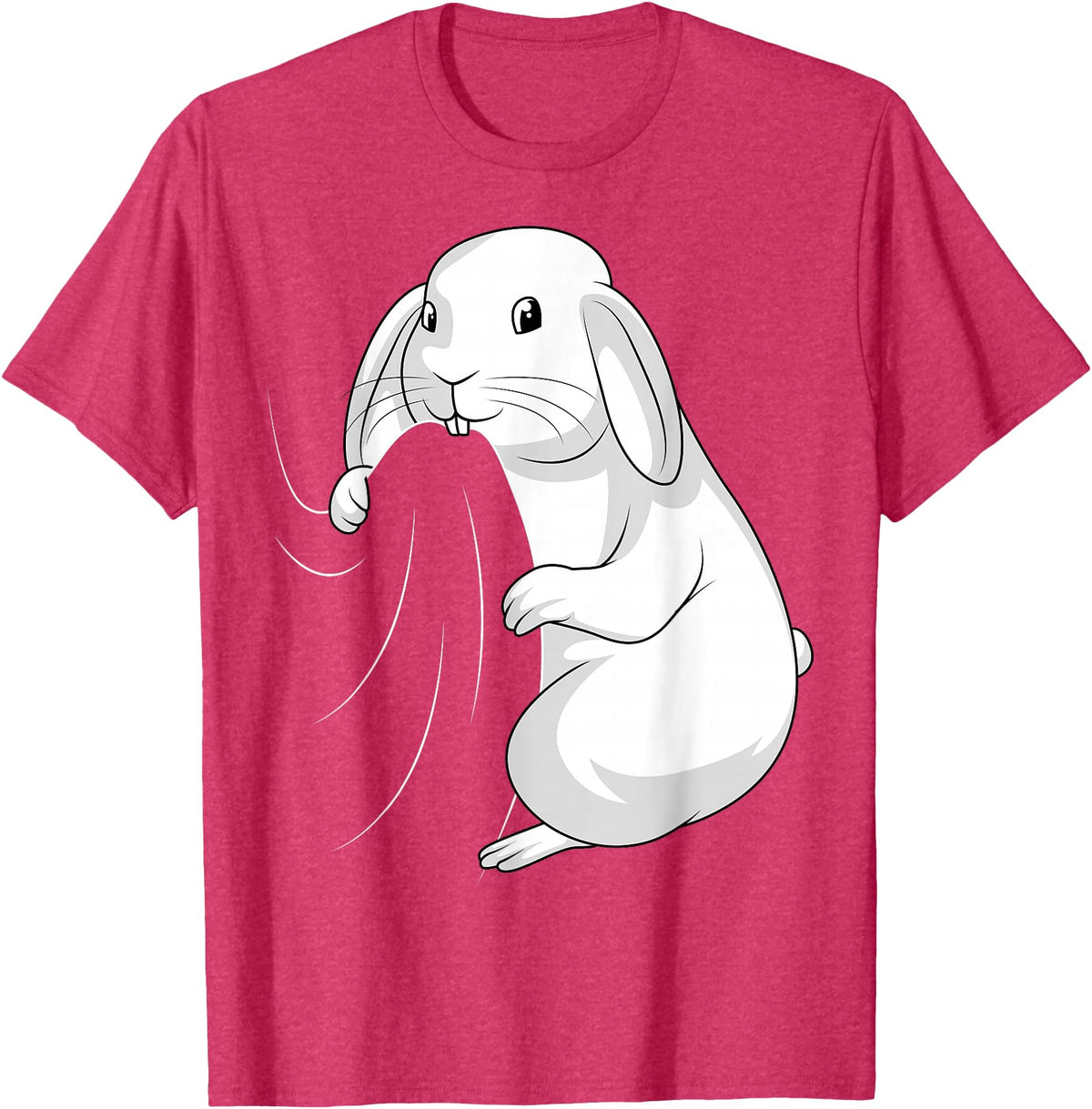 Rabbit Lovers Rabbit T-Shirt in Red Heather