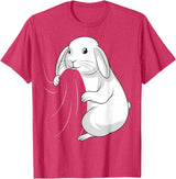 Rabbit Lovers Rabbit T-Shirt in Red Heather