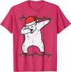 Christmas Shirts Pajamas PJ Men Women Kids Gifts Dabbing Polar Bear Dab Xmas Christmas Boys Kids Girl Youth T-Shirt - Red Heather