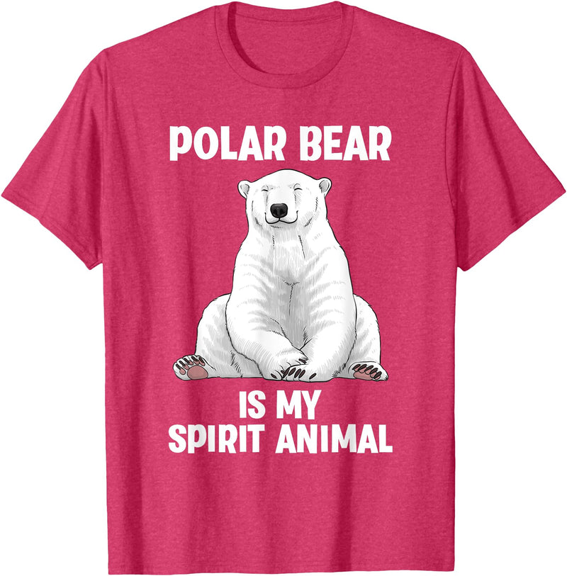 Polar Bear Gift Polar Bear Accessories & Stuff Cool Polar Bear Art For Men Women Kids Polar Bear Lover T-Shirt - Red Heather