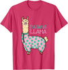 Cool Llama lovers Pyjama day Pajama Llama Cute Llama Pajama Alpaca Kids Women Girl T-Shirt - Red Heather