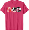 Funny Cow Mom And Dad Birthday Family Tees Dad of The Birthday for Boy Cow Farm 1st Birthday Cow Daddy T-Shirt - Red Heather