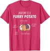 Sweet Anatomy of a Furry Potato Guinea Pig Gifts Anatomy of A Furry Potato Guinea Pig Lover Gift T-Shirt Small - Red Heather