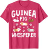 Guinea Pig Lover Apparel For Mom Women Girls Guinea Pig Whisperer Mom Girl Women Funny Guinea Pig Lover T-Shirt - Red Heather