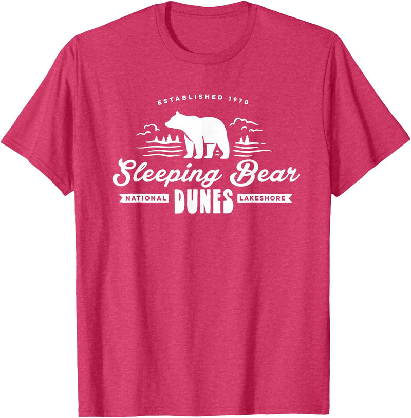 EHS Sleeping Bear Dunes Michigan National Park Souvenir T-Shirt - Red Heather