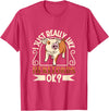 Creative Hereford Pig Designs I Love My Hereford Pig T-Shirt - Red Heather