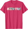 Cow Matching Family Outfit Costume Apparel Auntie Girl Birthday Matching Family Cow Farm Animal Aunt T-Shirt - Red Heather
