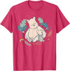 Disney Winnie The Pooh Classic Illustration Piglet and Pooh T-Shirt - Red Heather