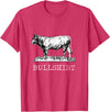 Cow Tees Bull Shirt - Funny Cow Cowboy Gift for Farmers Cattle Men T-Shirt - Red Heather