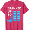 I Ranked Up To 11 Birthday Video Game Llama Piñata Birthday T-Shirt - Red Heather